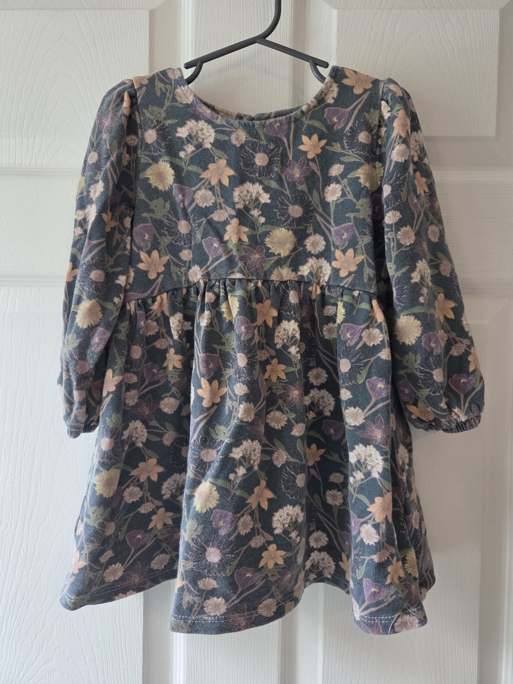 Peek Girls Floral Long Sleeve Dress Size 3T